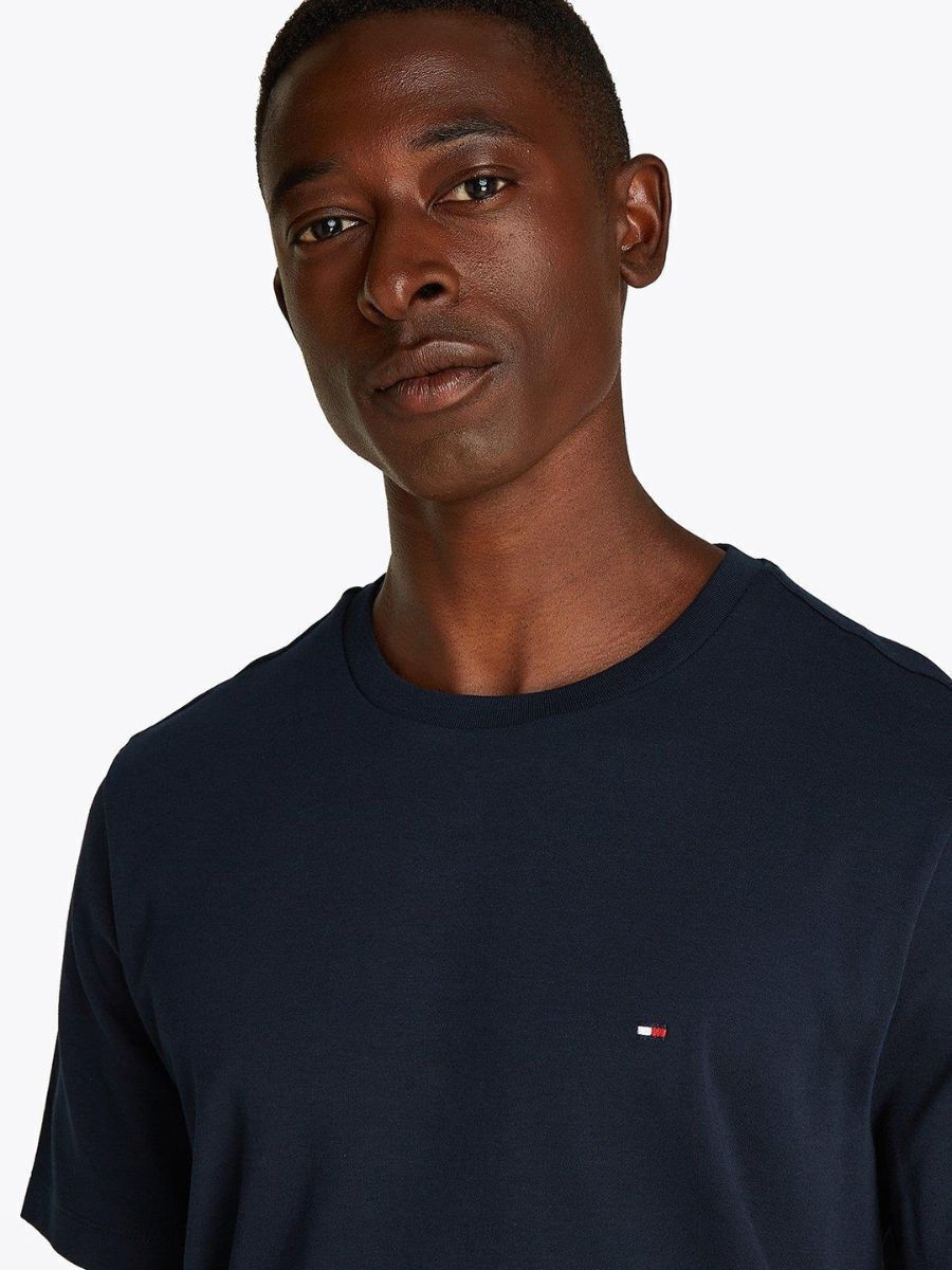 Men's Navy Blue LIGHT INTERLOCK TEE Tommy Hilfiger MW0MW37508-DW5