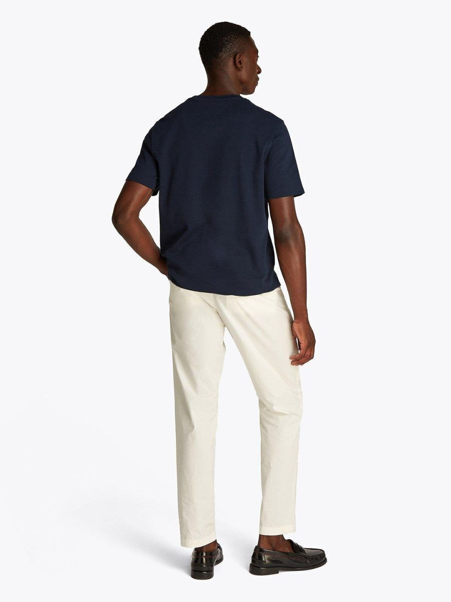 Men's Navy Blue LIGHT INTERLOCK TEE Tommy Hilfiger MW0MW37508-DW5