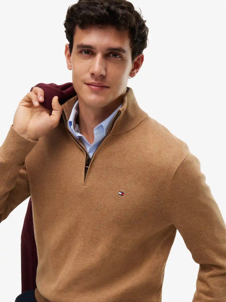 Ανδρικό Πουλόβερ Μπεζ Tommy Hilfiger MW0MW28049-A1L