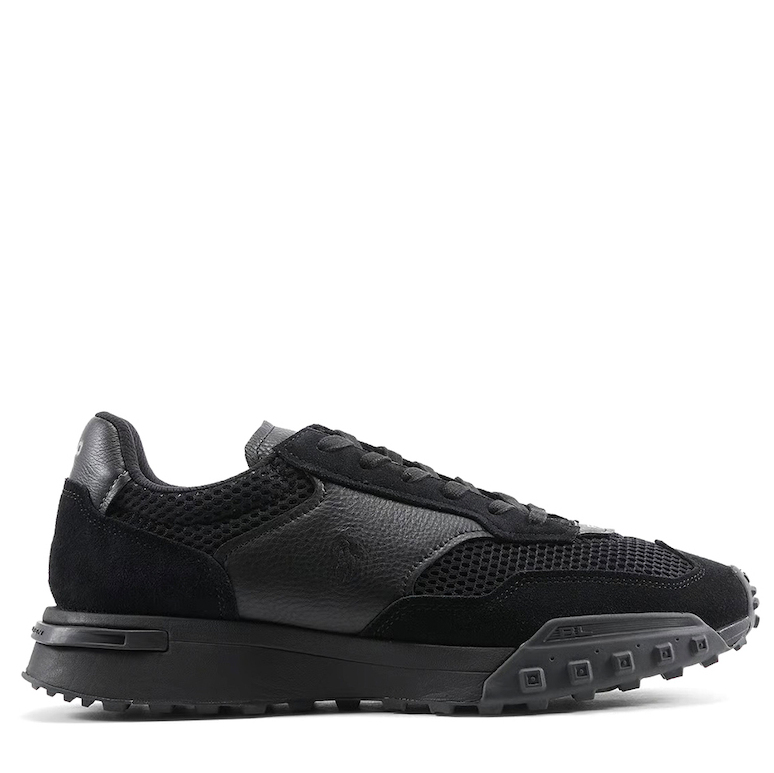 Ανδρικά Δερμάτινα Eldridge Sneakers Μαύρα Ralph Lauren 809P15094001-Black