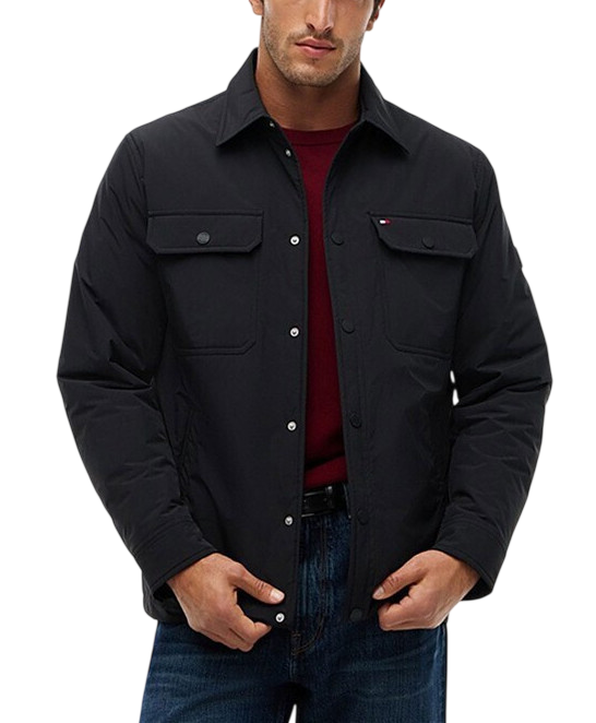 Men's Black Packable LW Shirt Jacket Tommy Hilfiger MW0MW44767-BDS
