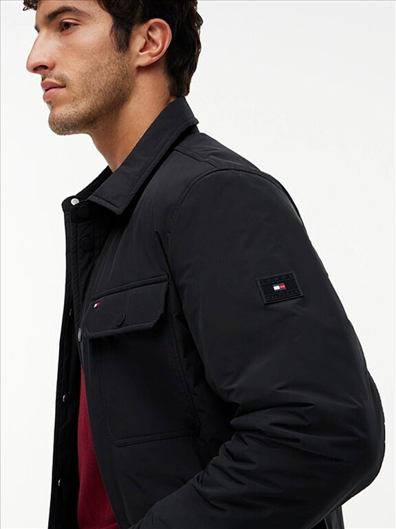 Men's Black Packable LW Shirt Jacket Tommy Hilfiger MW0MW44767-BDS