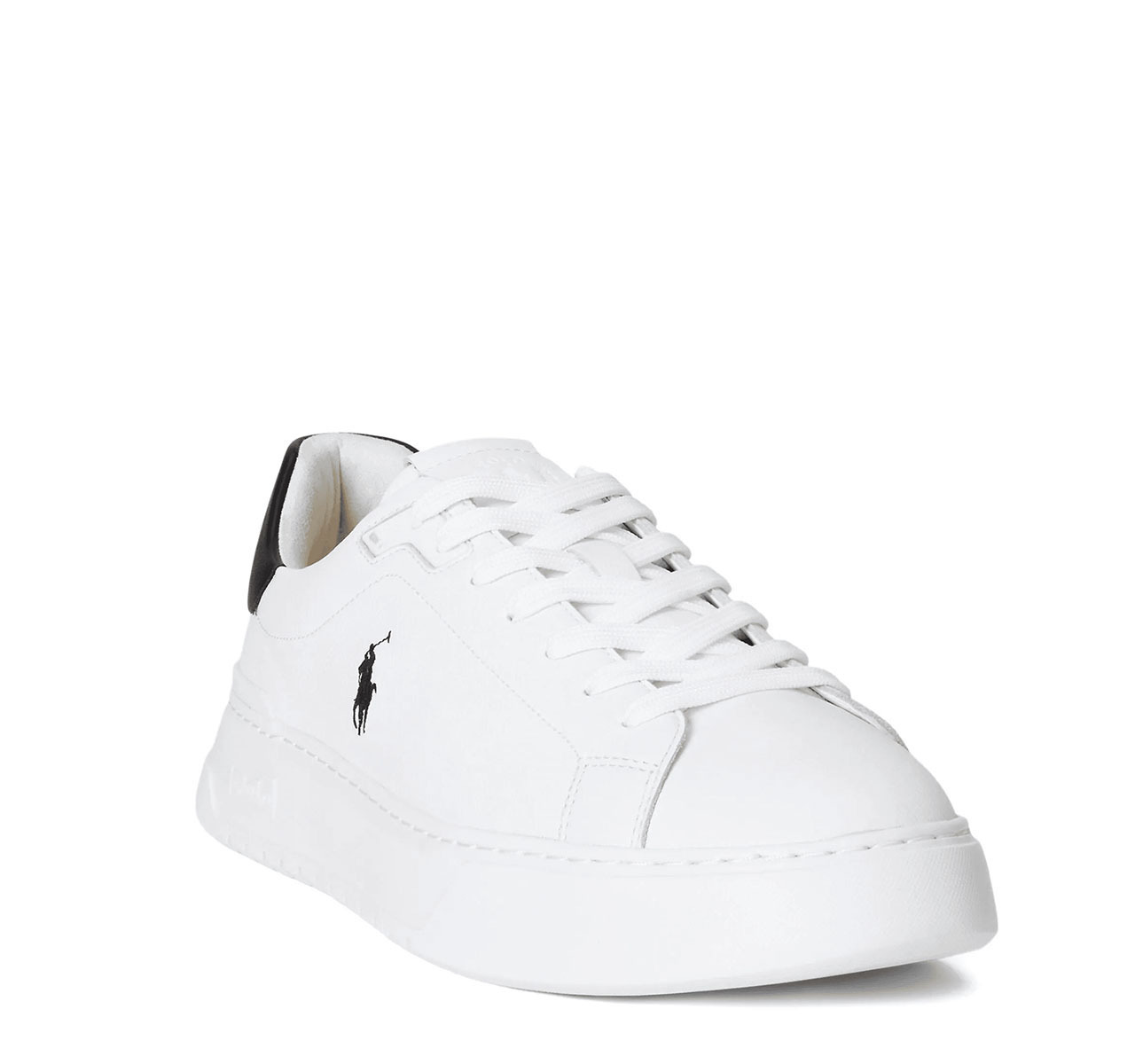 Men's White LEATHER-RLITE COURT-SK-LTL Ralph Lauren 809974097002-White