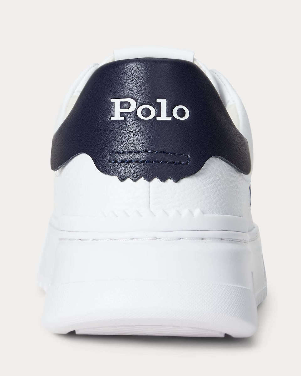 Men's White LEATHER-RLITE COURT-SK-LTL Ralph Lauren 809974097002-White