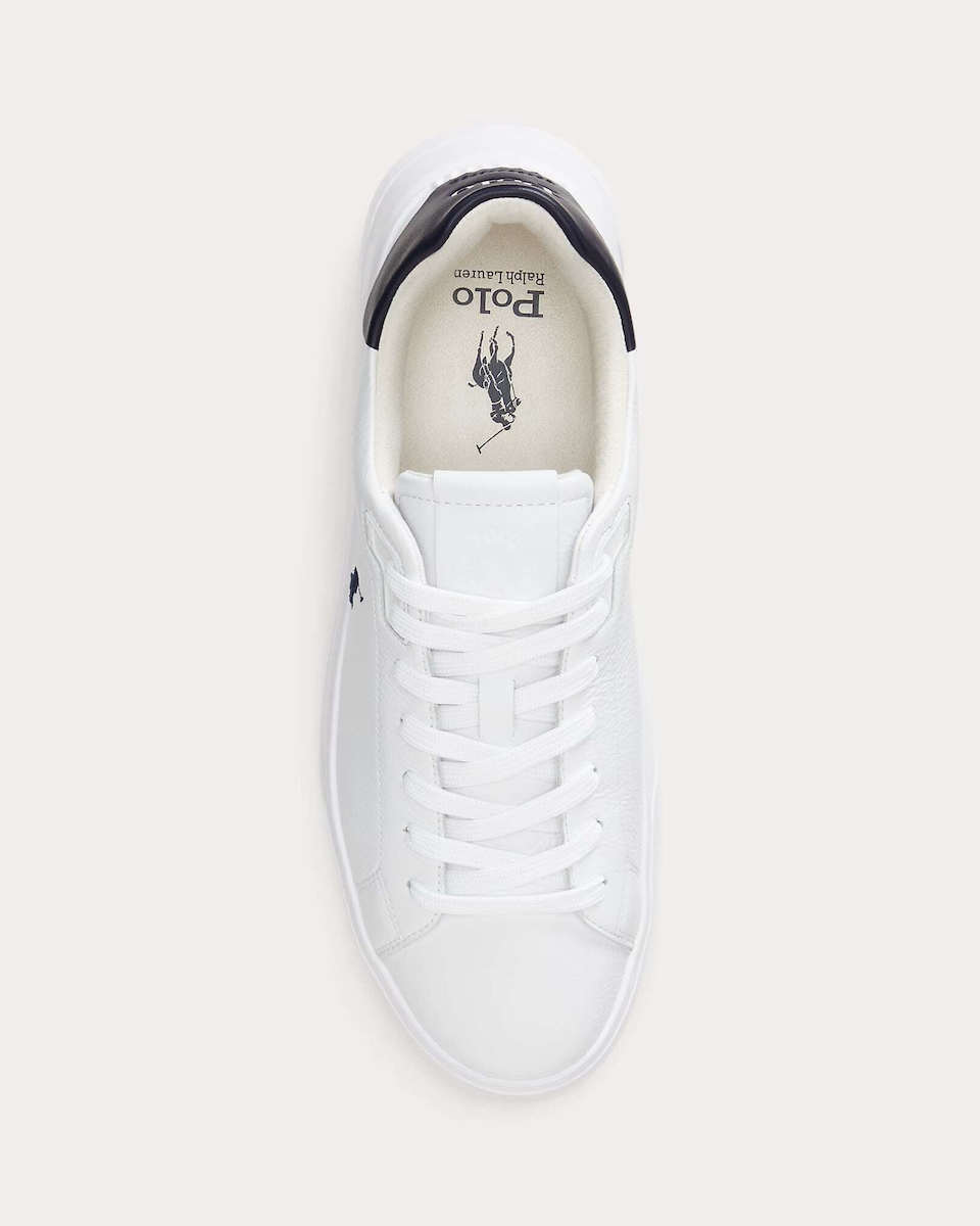 Men's White LEATHER-RLITE COURT-SK-LTL Ralph Lauren 809974097002-White