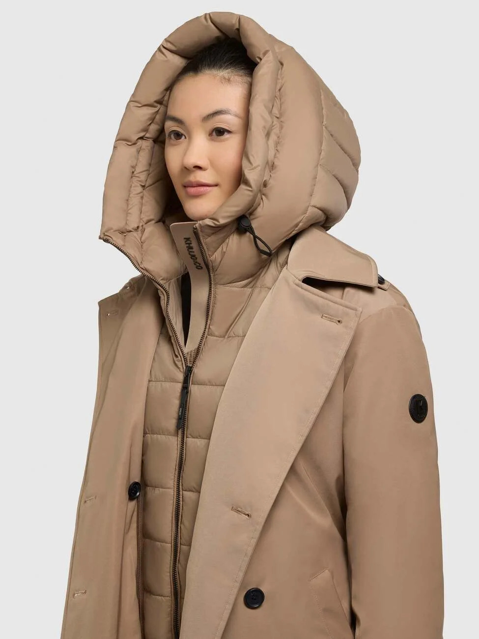 Γυναικεία Elena 3 Καπαρντίνα Μπεζ Khujo KJ1118CO263-146 COOKIE BEIGE