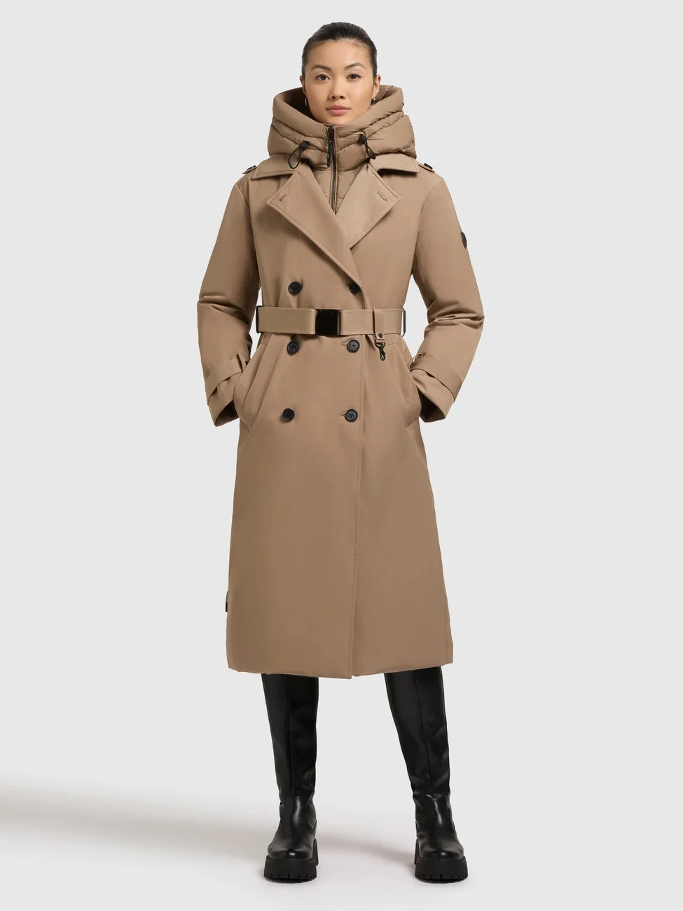 Γυναικεία Elena 3 Καπαρντίνα Μπεζ Khujo KJ1118CO263-146 COOKIE BEIGE