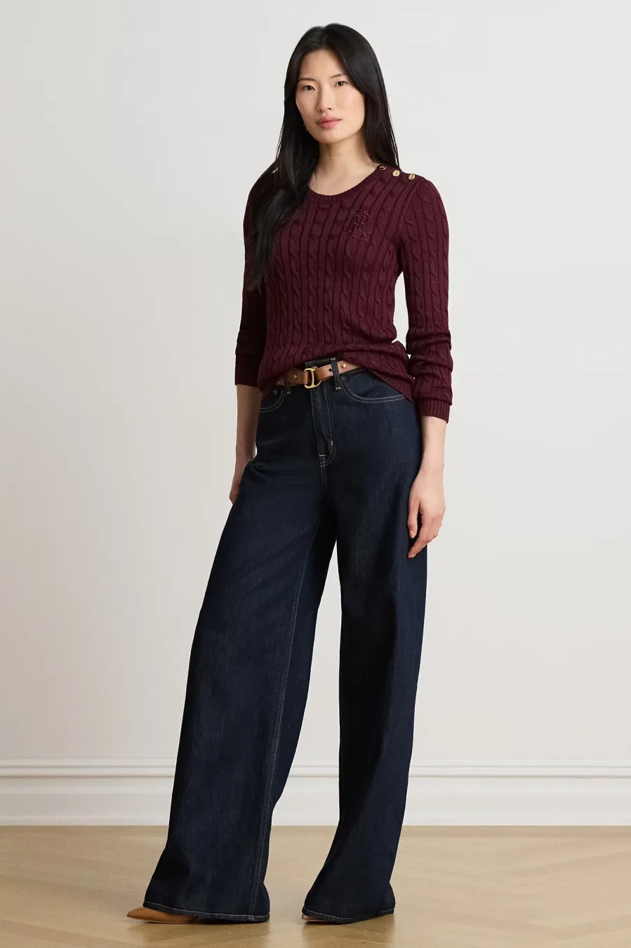 Women's Burgundy SWEATER Ralph Lauren 200P14039503-RED