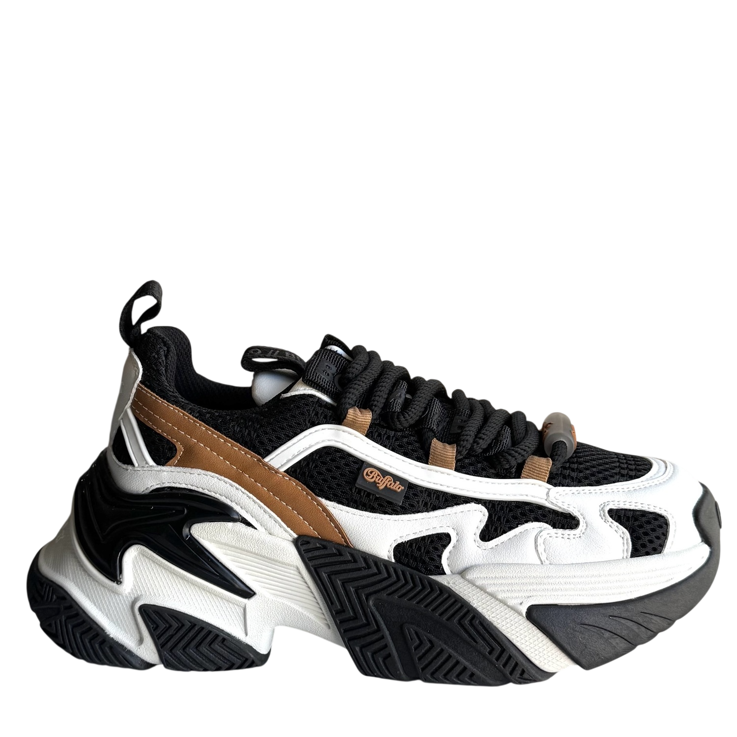 Γυναικεία Fion One Sneakers Λευκά Buffalo BUFPD00016370-WHITE BLK BROWN