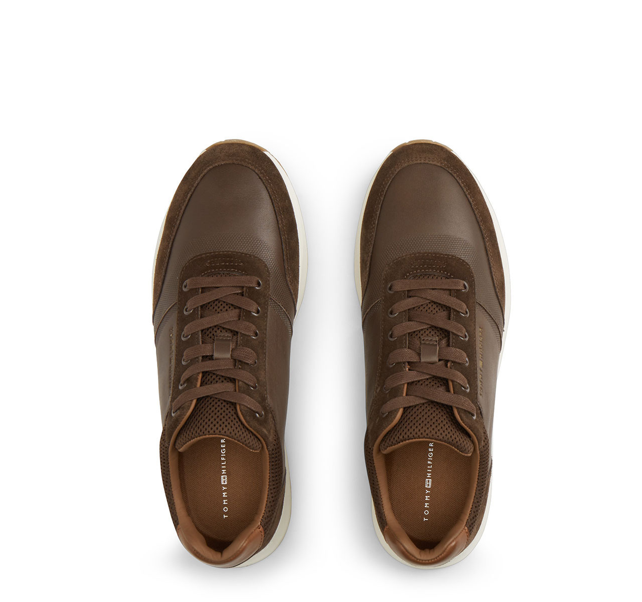 Men's Brown TH Dressy Sneaker Suede Mix Tommy Hilfiger FM0FM05910-GT6