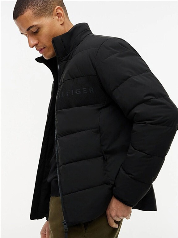 Ανδρικό Μπουφάν Μαύρο Tommy Hilfiger MW0MW45273-BDS