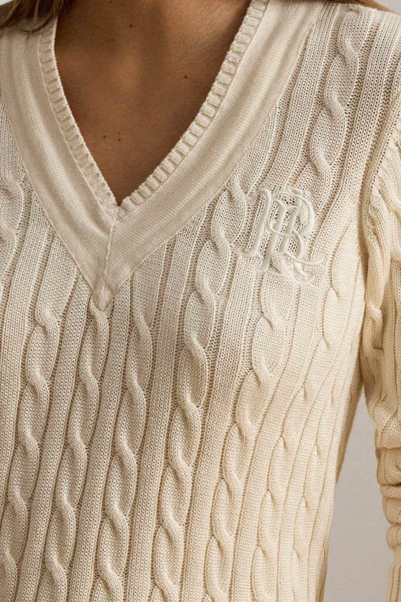 Γυναικείο Πουλόβερ Κρεμ Ralph Lauren 200888795011-CREAM