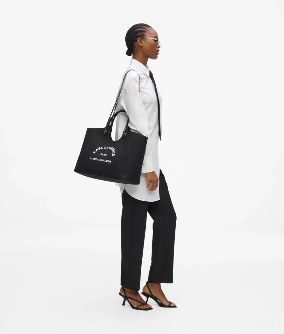 Women's Black K/RSG CHAIN SHOPPER BAG Karl Lagerfeld B3W50068-999 Black