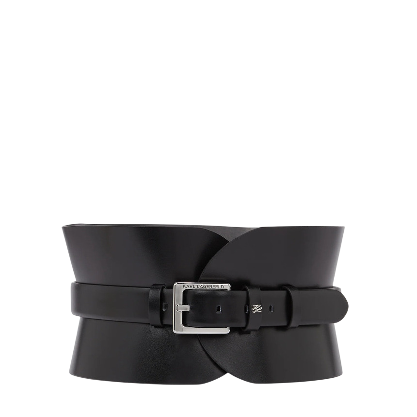 Women's Black K/ESSENTIAL MULTIFUNCTION BELT Karl Lagerfeld A1W33063-999 Black