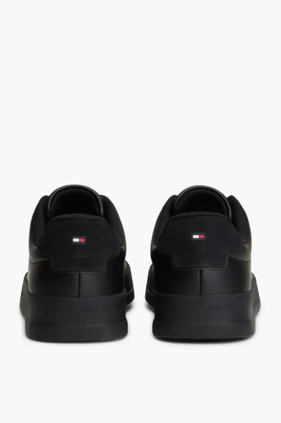 Men's Black TH Court Leather Sneaker Tommy Hilfiger FM0FM05367-0GJ