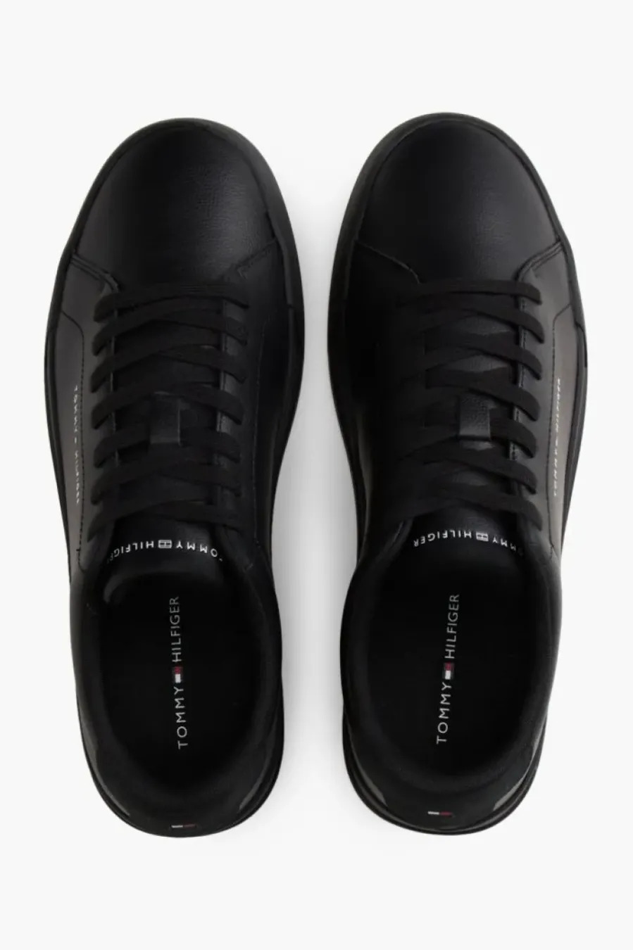Men's Black TH Court Leather Sneaker Tommy Hilfiger FM0FM05367-0GJ