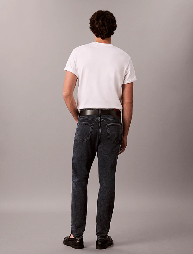 Ανδρικό Slim Τζιν Μαύρο Calvin Klein LV04RH730G-8BO