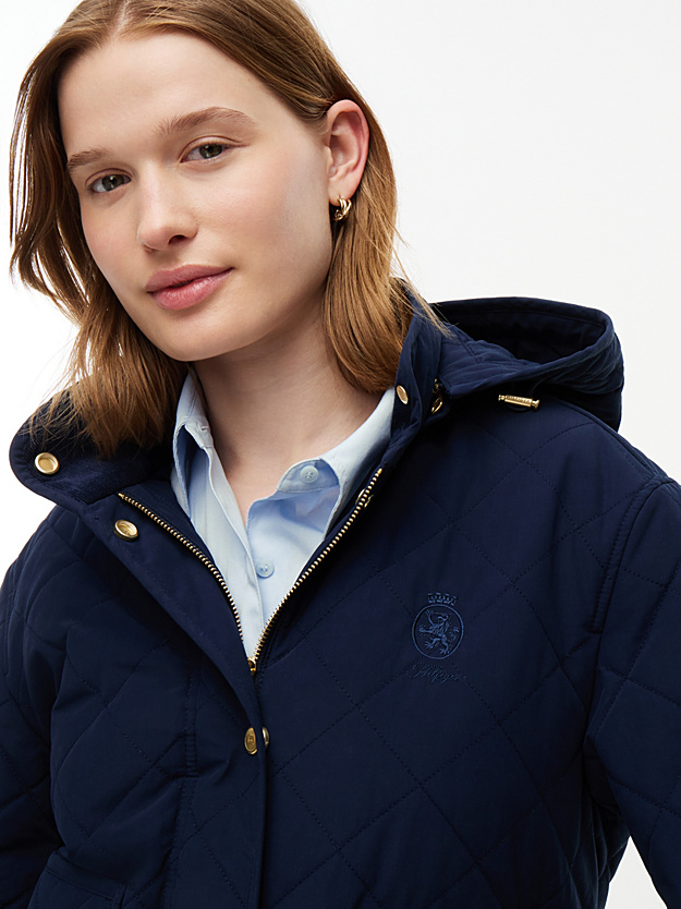 Γυναικείο Μπουφάν Navy Μπλε Tommy Hilfiger WW0WW51512-C1G