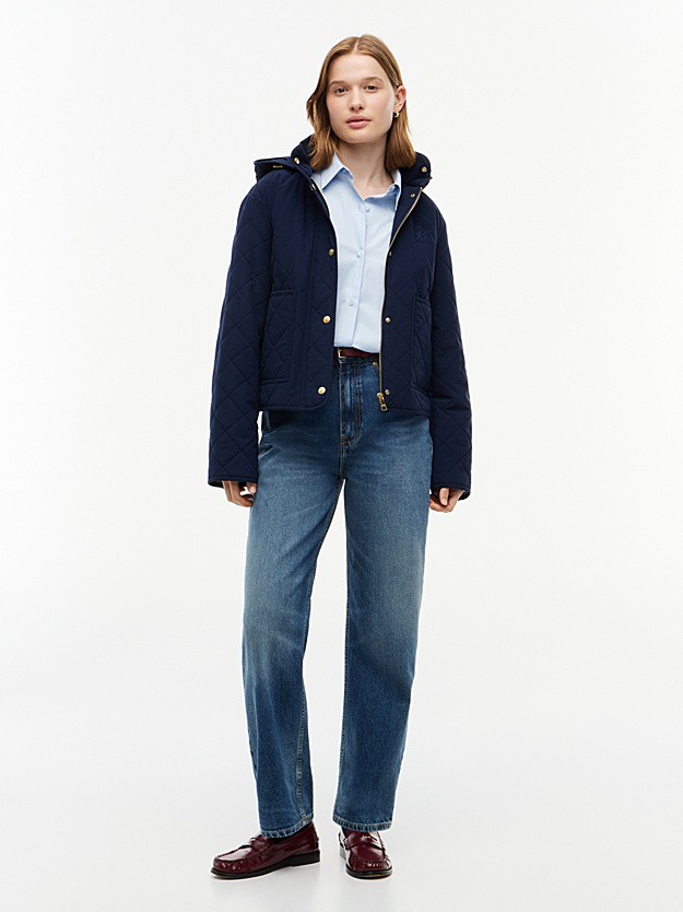 Γυναικείο Μπουφάν Navy Μπλε Tommy Hilfiger WW0WW51512-C1G