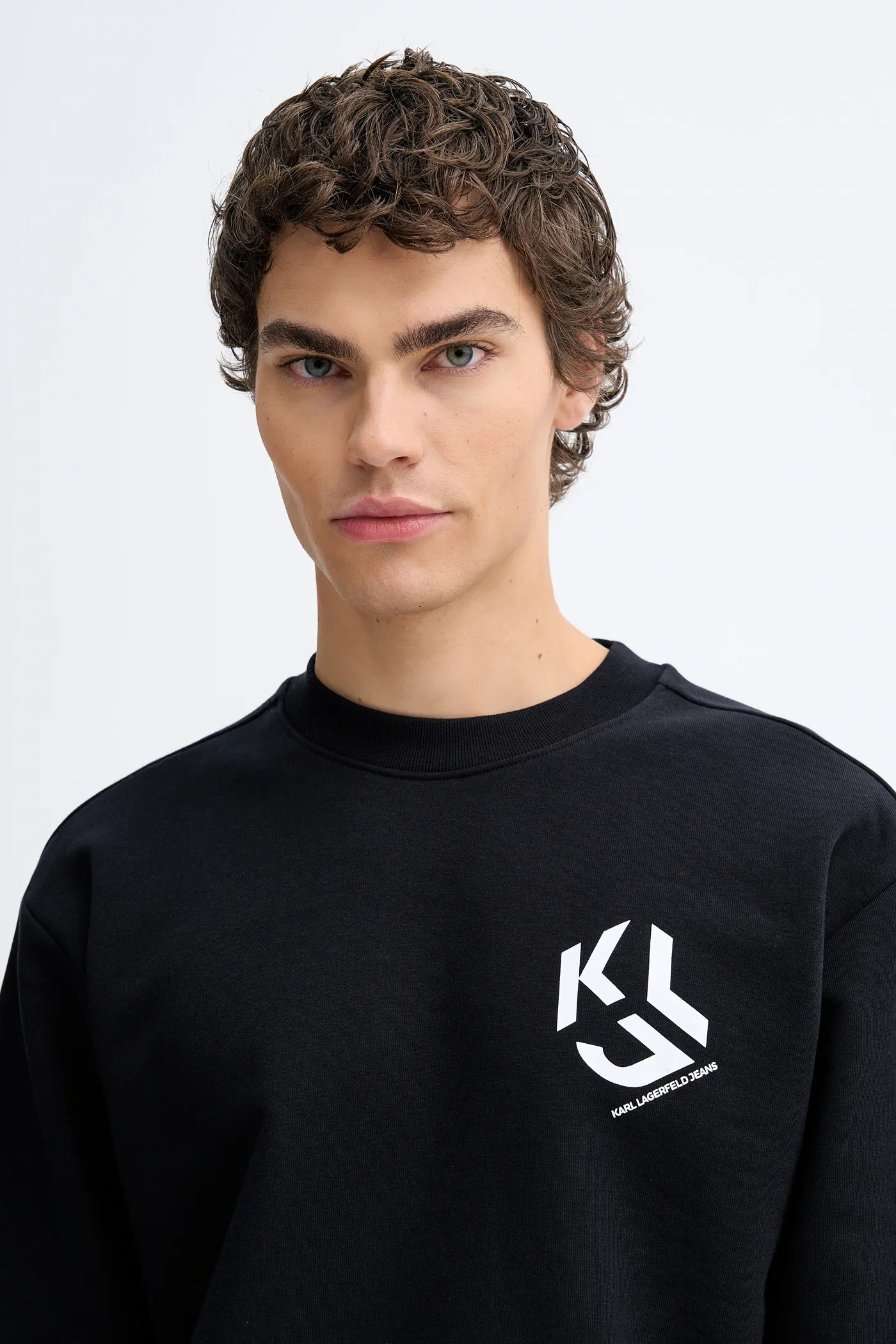 Men's Black KLJ REG MONOGRAM SWEAT Karl Lagerfeld Jeans B1M20050-999 Black