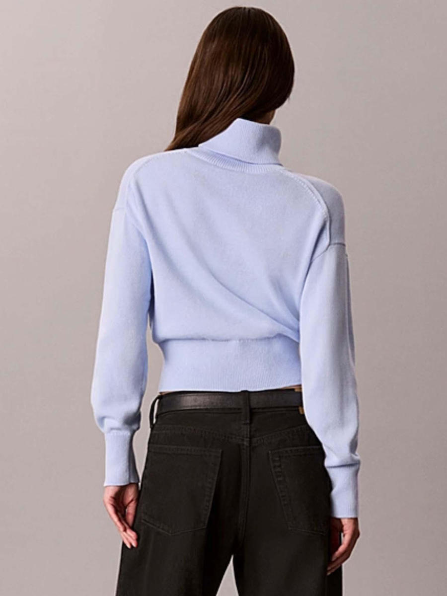 Γυναικείο Ζιβάγκο Πουλόβερ Γαλάζιο Calvin Klein LV047H329G-C3Q