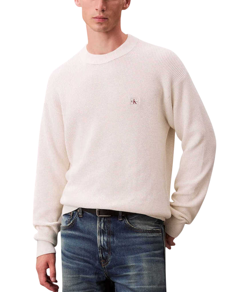 Ανδρικό Φούτερ Λευκό Calvin Klein LV04RH326G-YAS