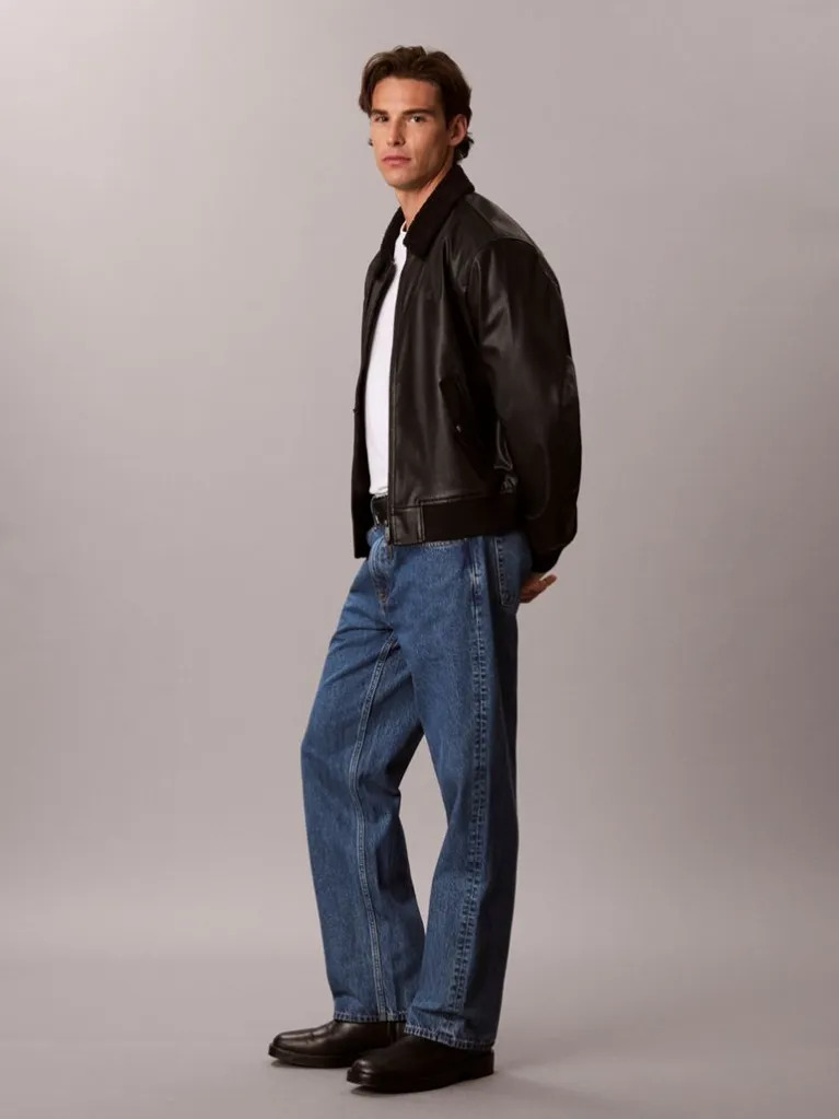 Ανδρικό 90s Straight Τζιν Μπλε Calvin Klein LV04RH700G-7IB