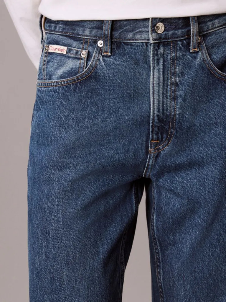 Ανδρικό 90s Straight Τζιν Μπλε Calvin Klein LV04RH700G-7IB