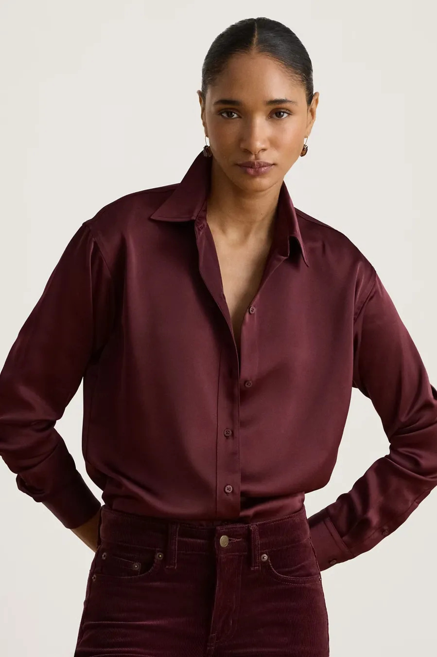Γυναικείο Πουκάμισο Μπορντό Ralph Lauren 200B27610008-RED
