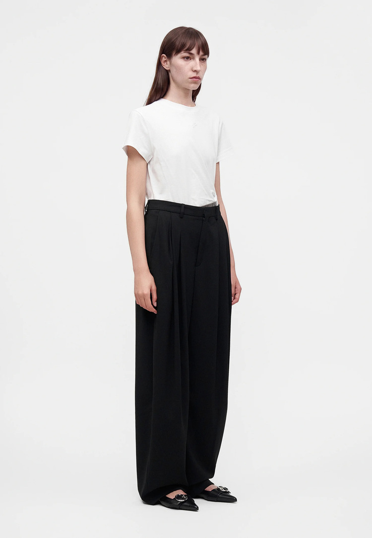 Women's White KNOT DETAIL TSHIRT Karl Lagerfeld B4W17038-100 White