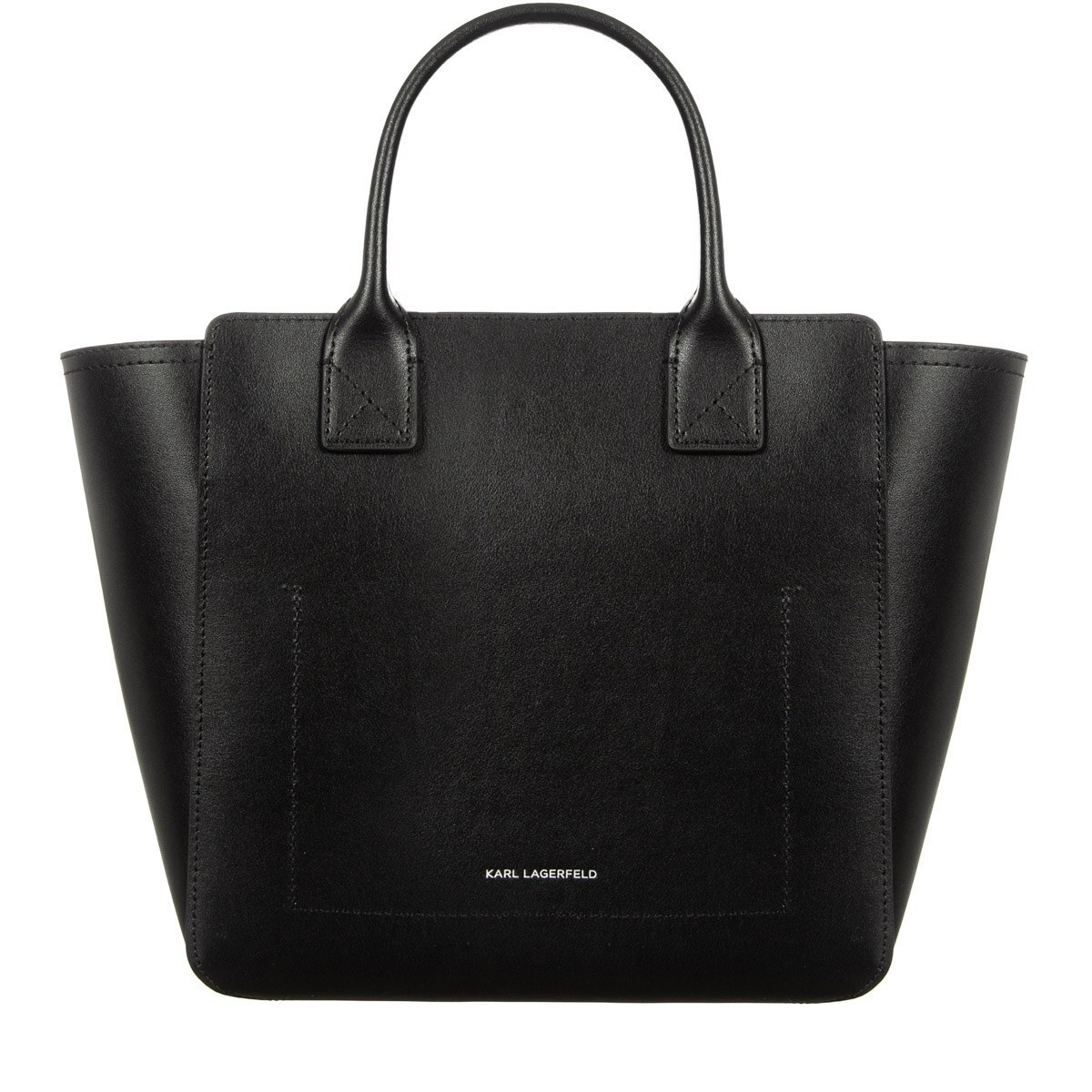 Women's Black Leather K/DAILY SM TOTE Karl Lagerfeld B3W30093-1AV Black