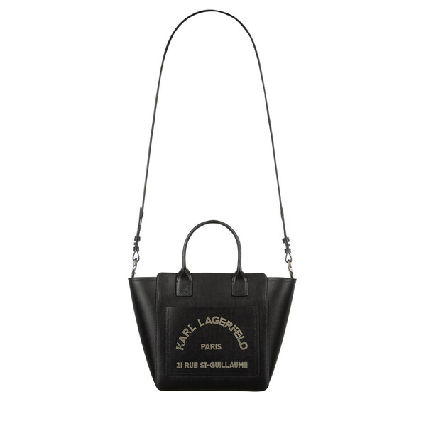 Women's Black Leather K/DAILY SM TOTE Karl Lagerfeld B3W30093-1AV Black