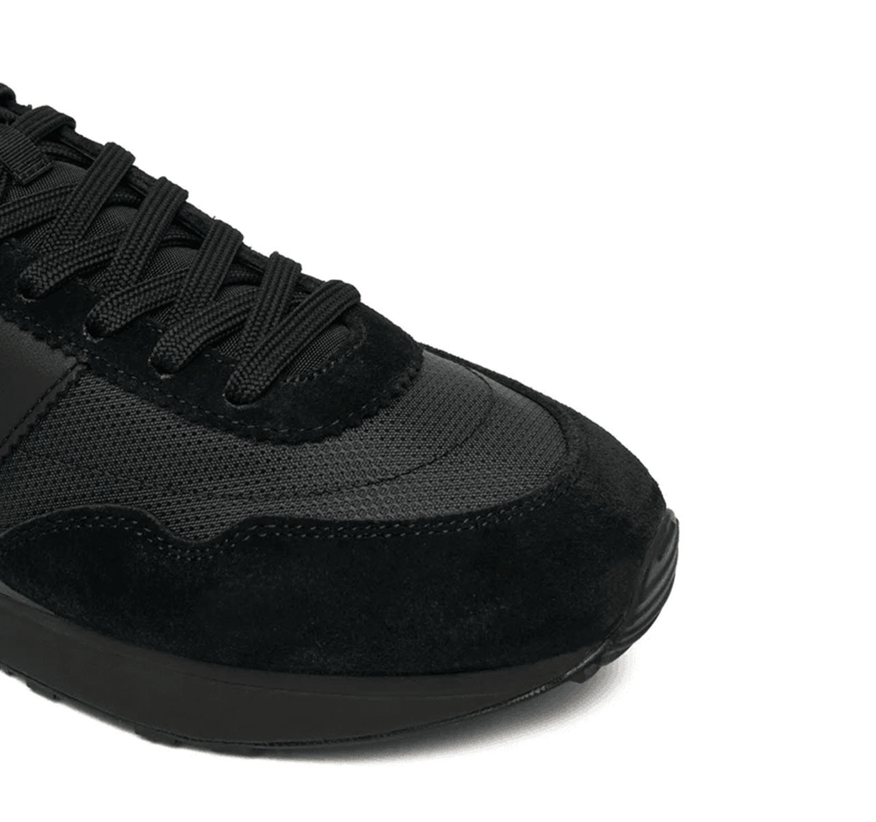 Ανδρικά Δερμάτινα Train 89 Sneakers Μαύρα Ralph Lauren 809P01638002-Black