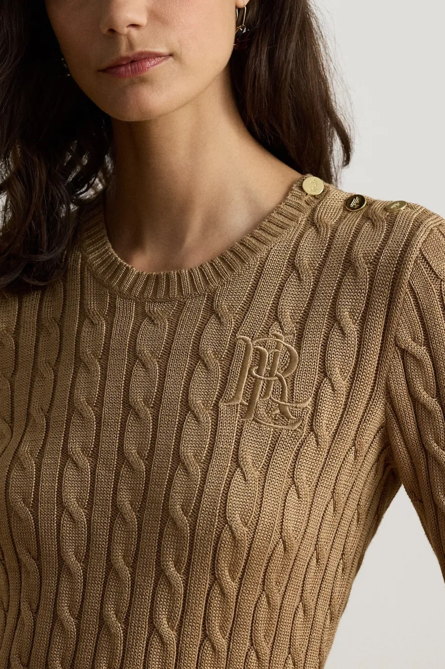 Women's Camel SWEATER Ralph Lauren 200P14039500-CAMEL