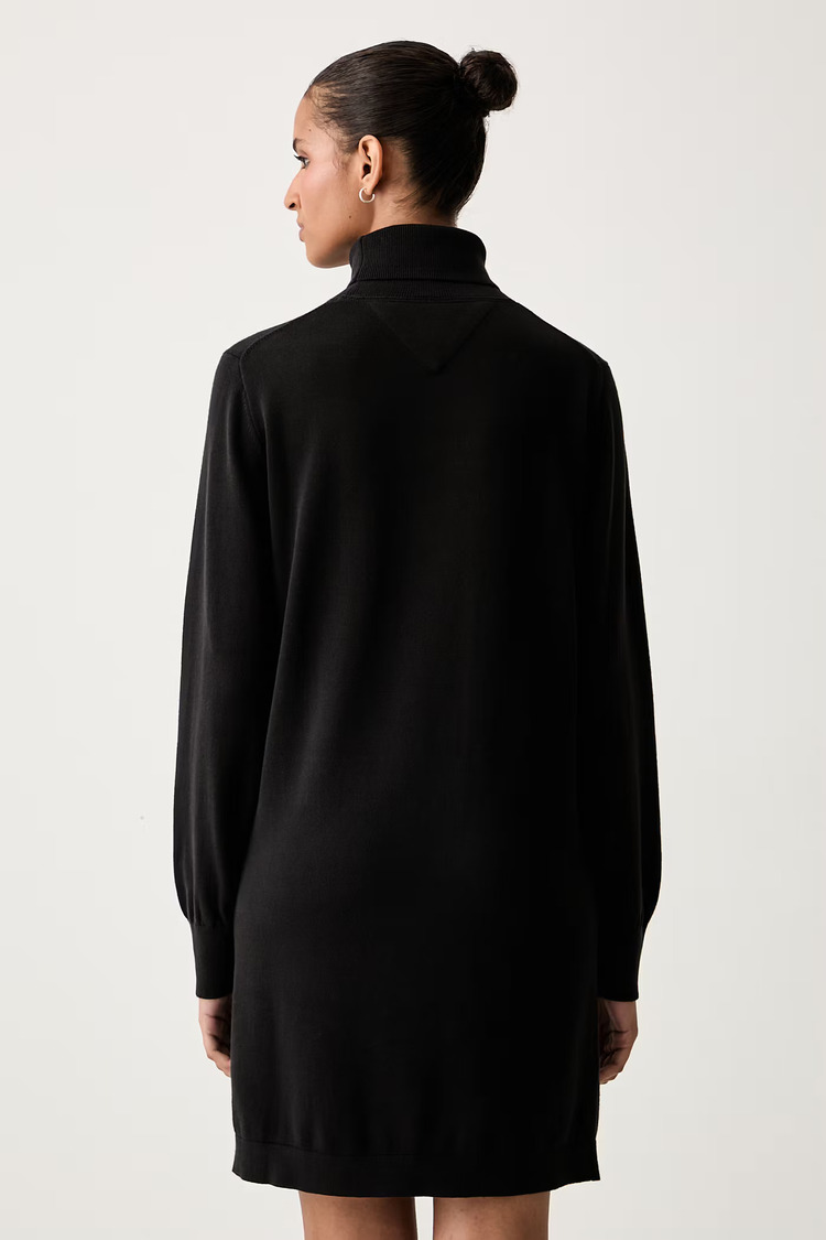Women's Black TJW ESS TURTLENECK SWEATER DRESS Tommy Jeans DW0DW23460-BDS