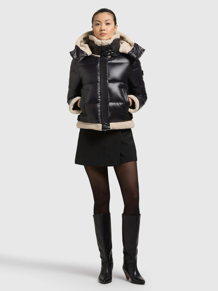 Women's Black Nessie 3 Jacket Khujo KJ1295JK263-BLACK