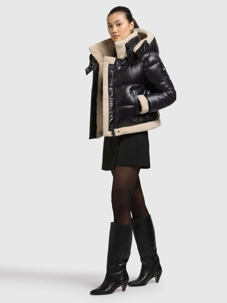 Women's Black Nessie 3 Jacket Khujo KJ1295JK263-BLACK