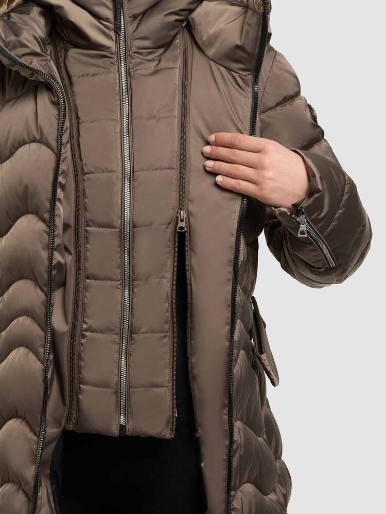 Γυναικείο Mira 2 Μπουφάν Καφέ Khujo KJ1270CO263-CAN BRO