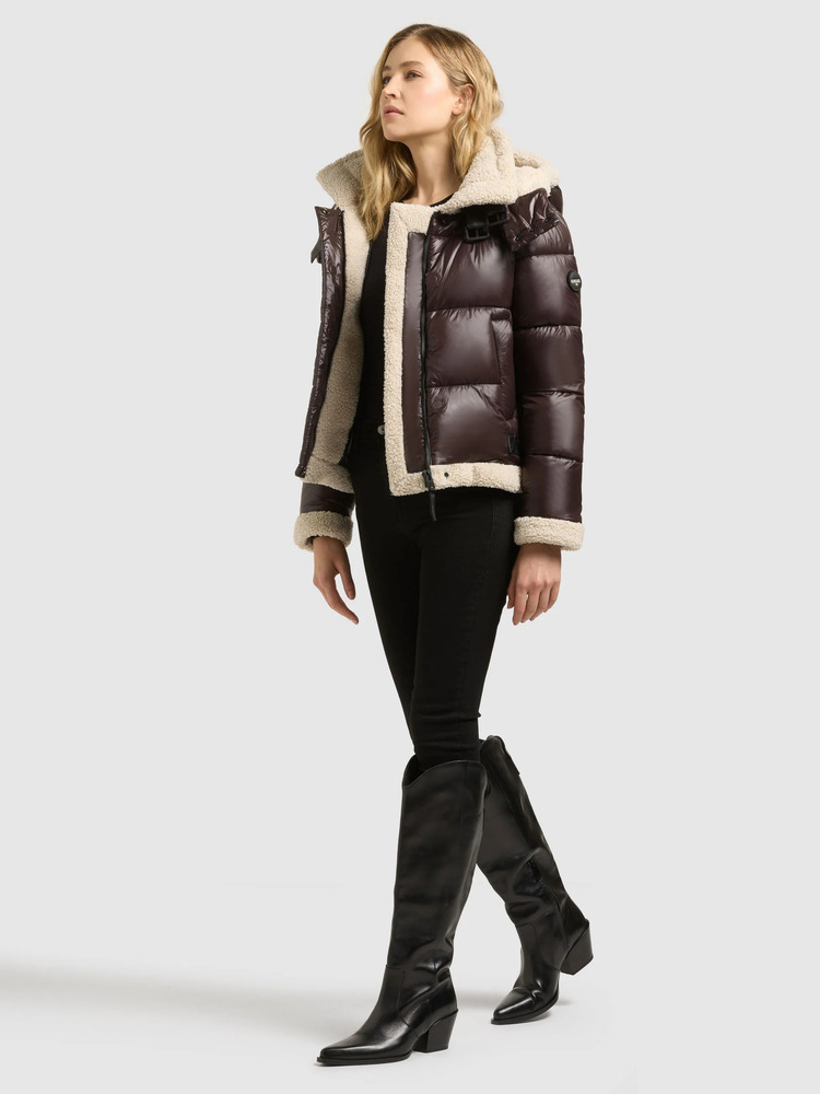 Women's Brown Nessie 3 Jacket Khujo KJ1295JK263-CHO CHI