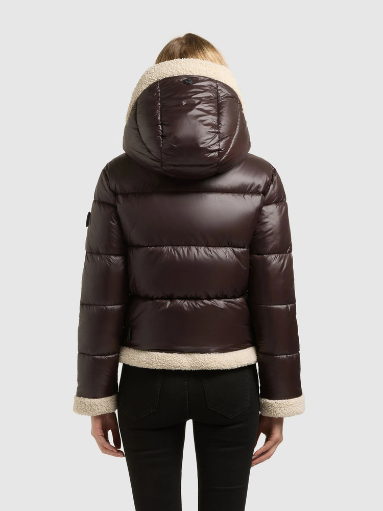 Women's Brown Nessie 3 Jacket Khujo KJ1295JK263-CHO CHI