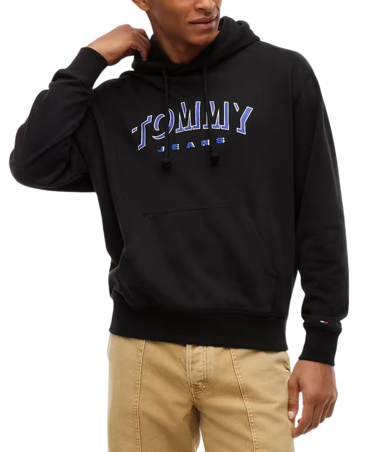 Men's Black TJM RLX TOMMY DNA HOODIE EXT Tommy Jeans DM0DM23582-BDS