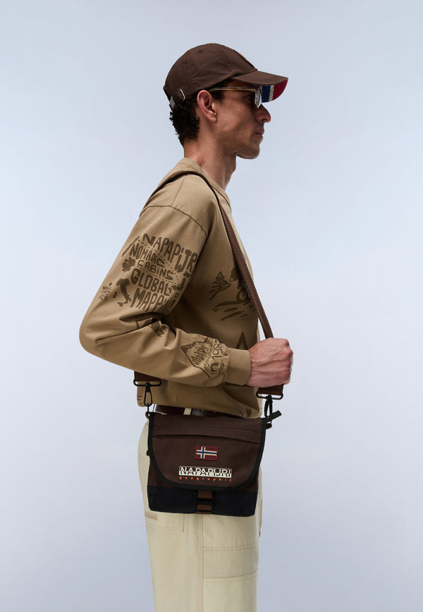 Men's Brown Bering CB Bag Napapijri NP0A8AHV-WT31
