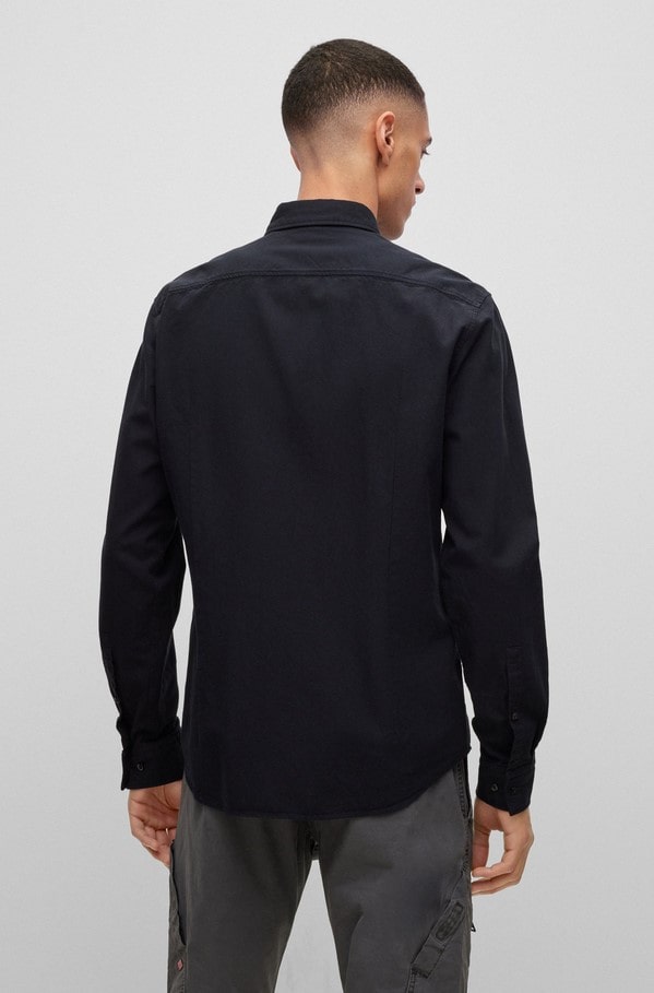 Men's Black Evito Shirt HUGO 50479302-004
