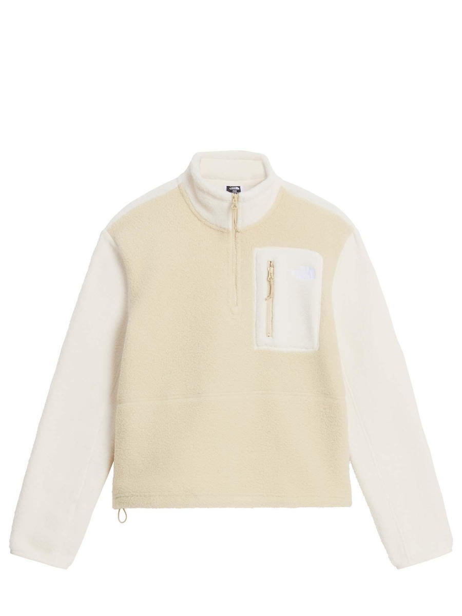 Women's Beige W YUMIORI 1/4 ZIP FLEECE The North Face NF0A8E89-MIA1