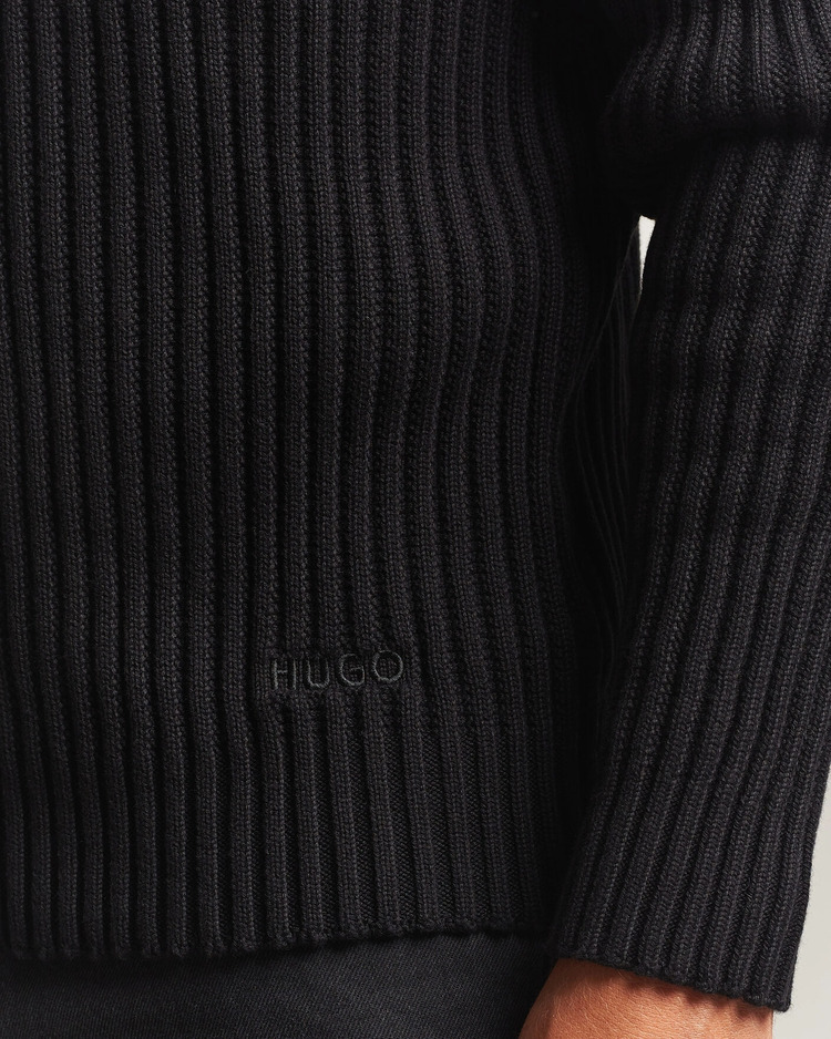 Men's Black Sribban Sweater HUGO 50570249-001