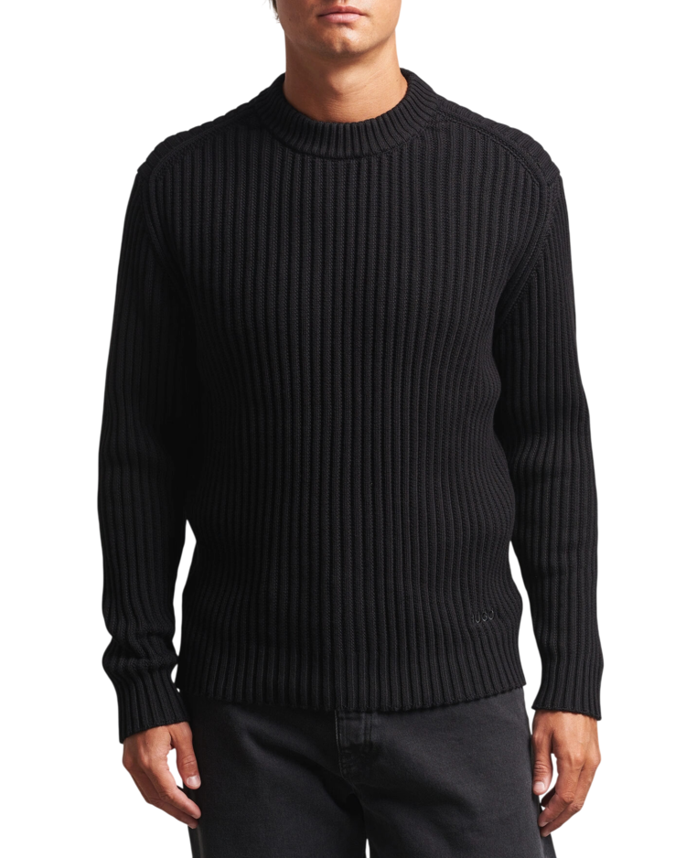 Men's Black Sribban Sweater HUGO 50570249-001