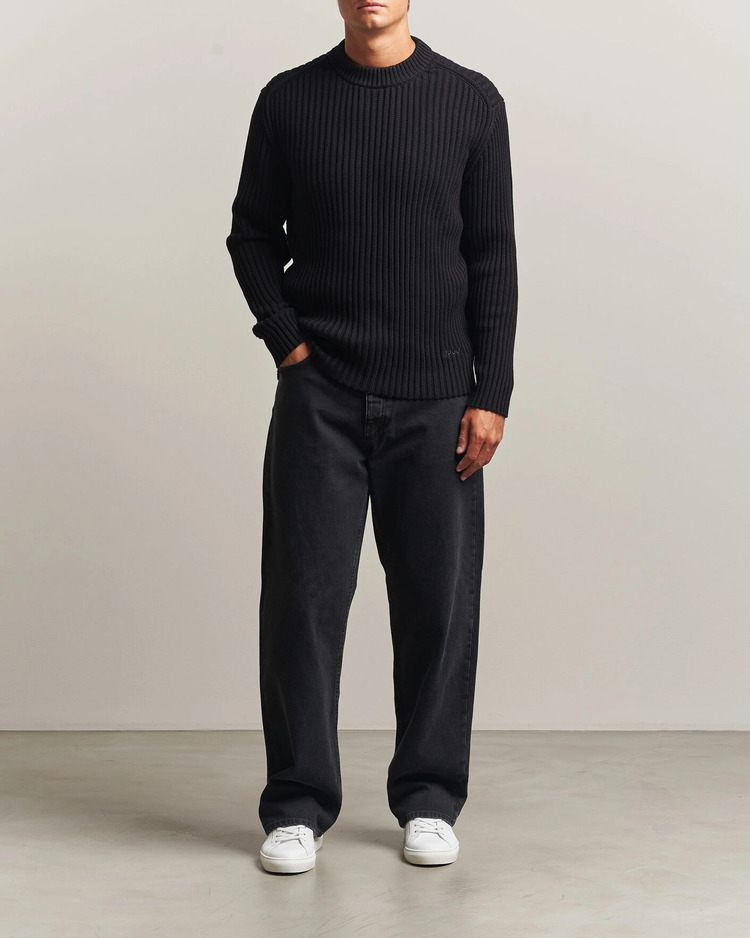 Men's Black Sribban Sweater HUGO 50570249-001