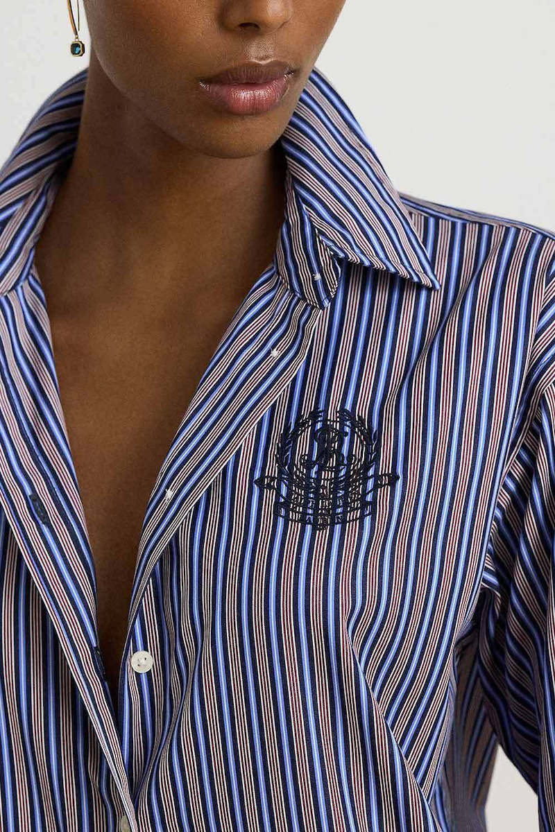 Women's Y/D 70S BROADCLOTH-WVN-SHIRT Ralph Lauren 200B27664001-NAVY