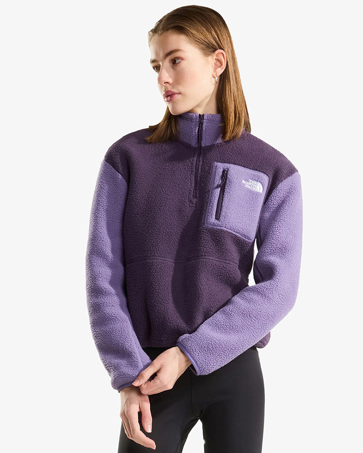 Women's Purple W YUMIORI 1/4 ZIP FLEECE The North Face NF0A8E89-S1B1