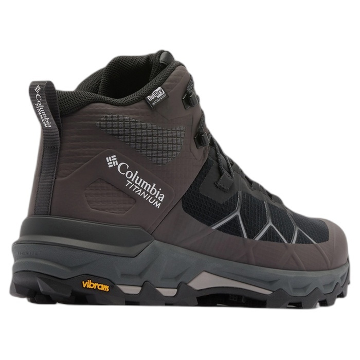 Men's Black Peakfreak Titanium Outdry Mid Hiking Shoes Columbia 2165641-010